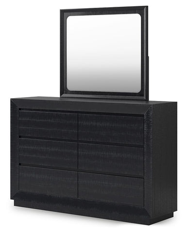 Londer - Black - Dresser And Mirror