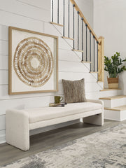 Lembertson - Accent Bench - Ecru