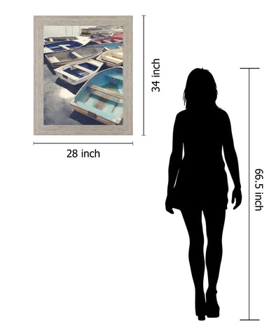 Dockside Drift - 28" x 34" Framed Wall Art