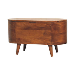 Rounded Lid Up Blanket Box