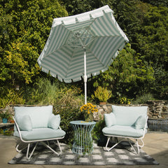 Teddi - Outdoor Lounge Chairs Set (Set of 2) - Aqua