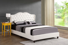 Upholstered Velvet Bed Transitional