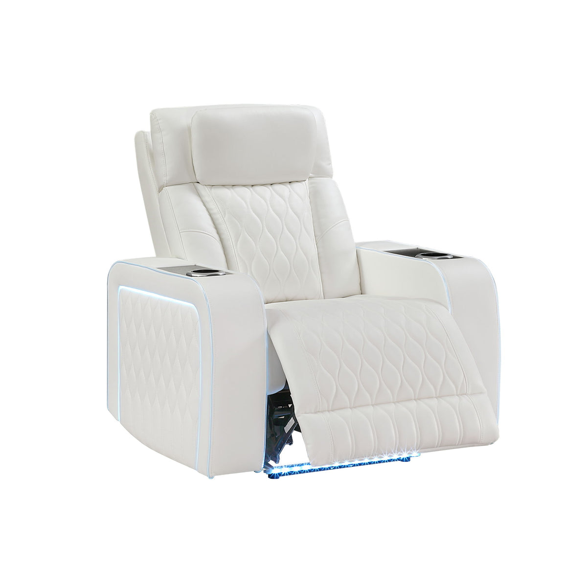 Electra - Power Recliner With Power Headrest, Massage, LED Lighting And USB Control