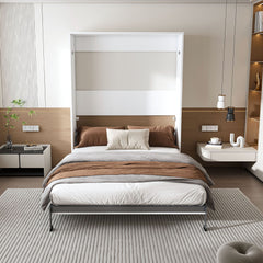 Queen Murphy Bed, Space Saving Design - White