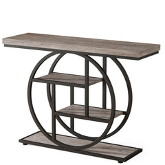 Console Table With 4 Tier Design For Living Hallway