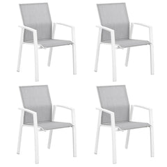 Patio Stackable Dining Chairs (Set of 4)