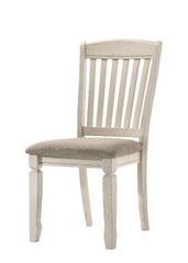 Fedele - Side Chair (Set of 2) - Tan Fabric & Cream