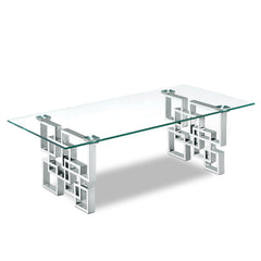 Alexis - Coffee Table - Pearl Silver