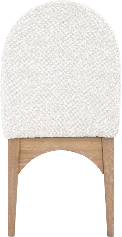 Waldorf - Boucle Dining Side Chair With Natural Legs