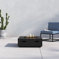 Reinforced - Propane & Gas Fire Pit Table - Charcoal