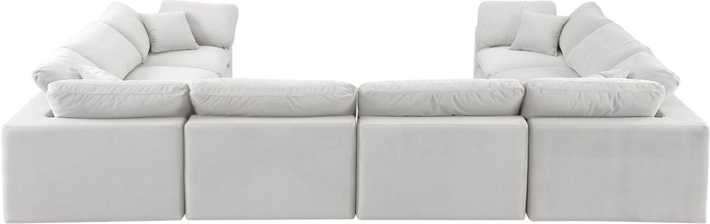 Comfy - 8 Piece Velvet Modular Sectional