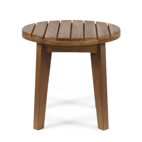 Outdoor Acacia Wood Side Table With Weather Resistance