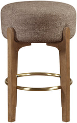 Torino - Backless Counter Stool With Brushed Brown Base (Set of 2)