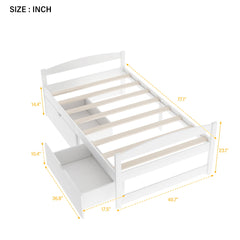 Platform Bed With 2 Drawers