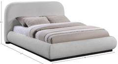 Vaughn - Chenille Bed With Black Base