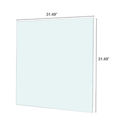 Square Tempered Glass Top