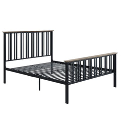 Zudora - Full Bed - Antique Oak & Black