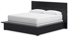 Londer - California King Panel Bed - Black
