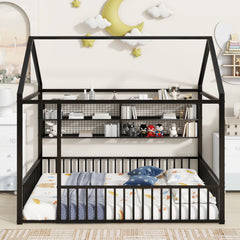 House Frame With Fence And Shelves