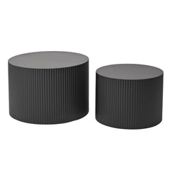 Wave Stripe Nesting Coffee Table (Set of 2)