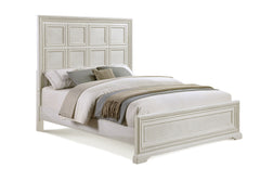 Alexandria - Queen Panel Bed- White