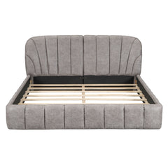 Elegant Design Upholstered Platform Bed