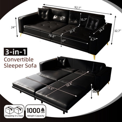 King Size Pull Out Sofa Bed 3 In 1