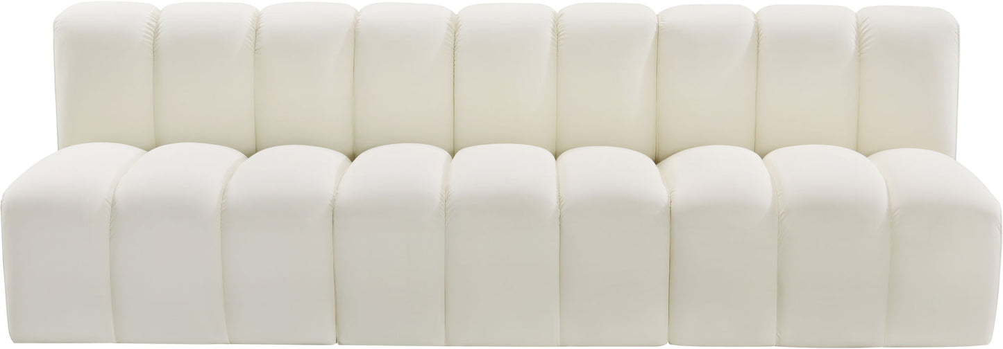 Arc - Faux Leather 3 Seats Modular Sofa