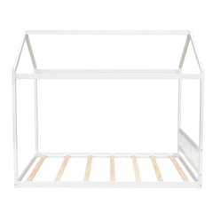 Wooden House Bed With Headboard