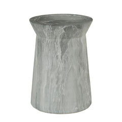 Round Outdoor End Table - Marble