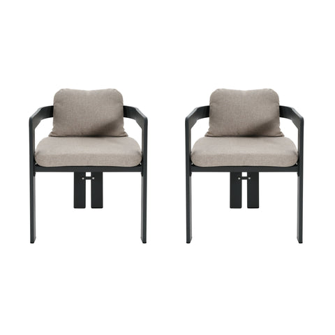 Pula - Patio Outdoor Aluminum Dining Chair (Set of 2)
