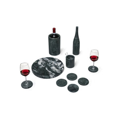 10 Pieces Luxury Natural Marble Dining Room Accessories Set