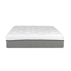 Ultra Plush 13" Gel Memory Foam Mattress For King Size Bed With Double Layered Jacquard Cover - Gray / White