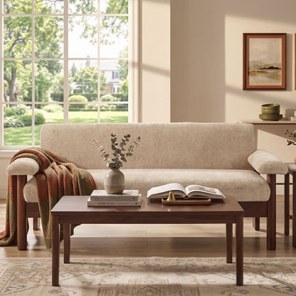Modern Sofa Couch With Pillow Top Arms