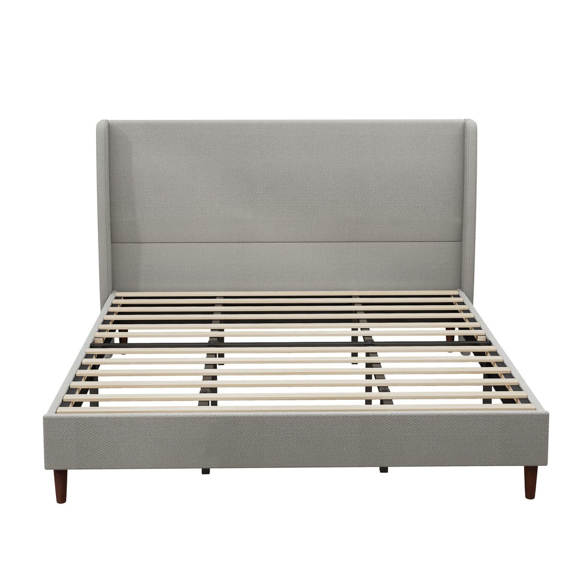 Upholstered Bed & High Headboard Design