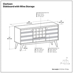 Clarkson - Sideboard With Storage - Brown