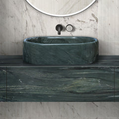 Bathroom Vessel Sink, Semi Polished Surface