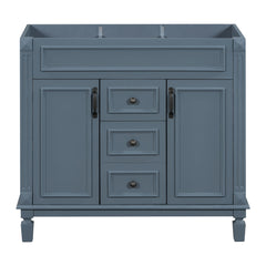 Bathroom Vanity Cabinet With 2 Soft Closing Doors And 2 Drawers