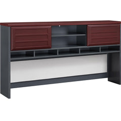 Pursuit - Hutch With Open And Concealed Compartments - Cherry