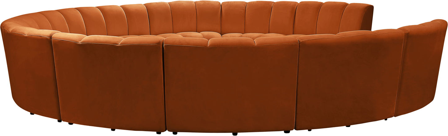 Infinity - 11 Piece Velvet Modular Sectional