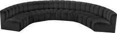 Arc - Faux Leather 8 Piece U-Shaped Modular Sofa