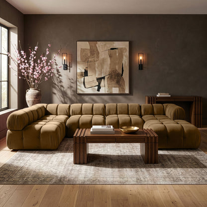 Orin - 6 Piece Modular Sectional (3 Modular Chairs, 2 Corner Chairs & Ottoman)