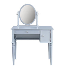 Rabila - Vanity Set - Cream Fabric & Gray