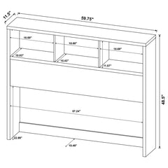 Geary - 3 Piece Bedroom Set With Bookcase Headboard