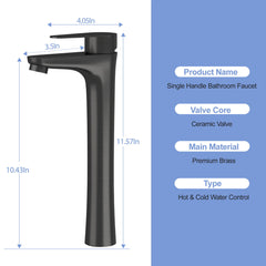Single Handle Vessel Sink Faucet