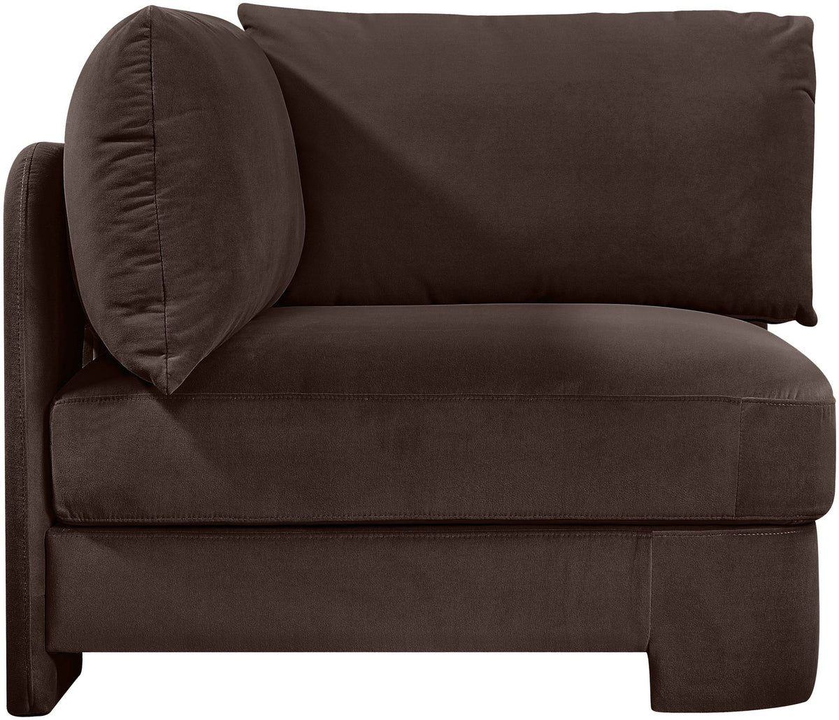 Hammond - Velvet Performance Fabric Upholstered Corner Chair