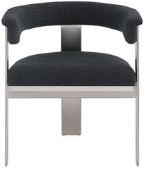 Romeo - Boucle Dining Chair With Silver Base (Set of 2)