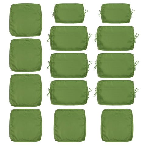 14 Pack Cushion Covers For 7 Piece Wicker Rattan Sectional Sofa