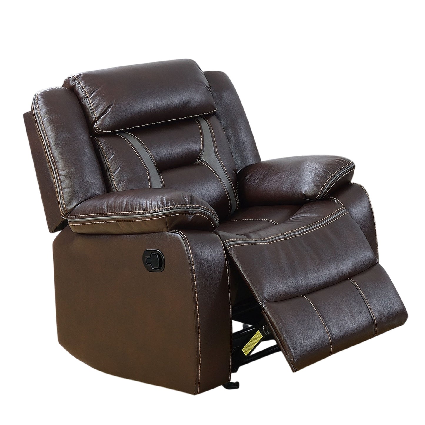 Modern Recliner With Pillow Arms And Headrest