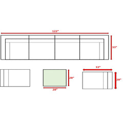 Seating Set With Cushions Handcrafted Wicker Design